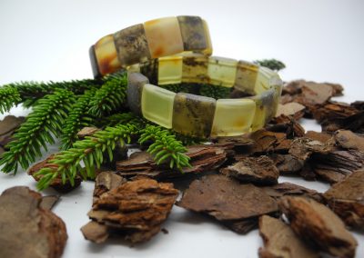 Natural Baltic unpolished amber bracelet BRA03