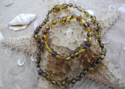 Natural Baltic amber necklace and bracelet BA05